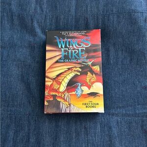 Scholastic Wings of Fire Graphic Novels Set - Red and Blue Cover